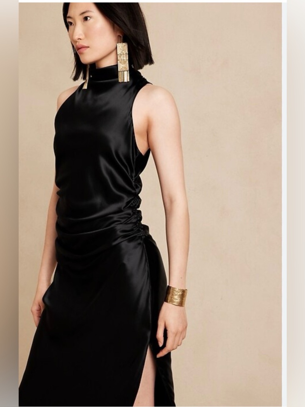 Banana Republic Eclipse Midi Dress - Black